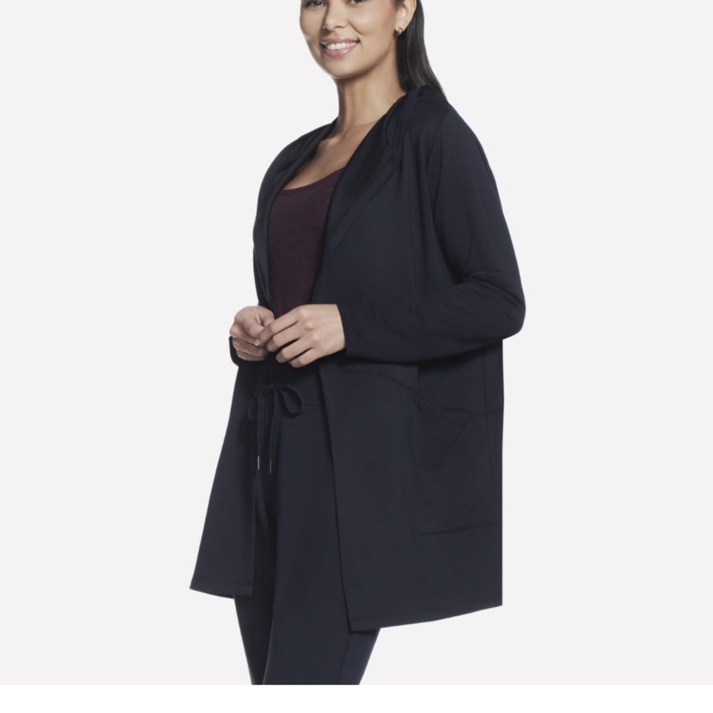 Skechers Hooded Open Front Cardigan